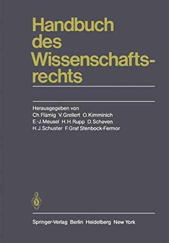 Handbuch des Wissenschaftsrechts 2 Bände. - FLÄMIG, Christian (Hrsg. et al.).