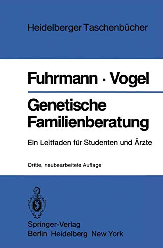 Stock image for Genetische Familienberatung: Ein Leitfaden fr Studenten und rzte (Heidelberger Taschenbcher, 42) (German Edition) for sale by Lucky's Textbooks