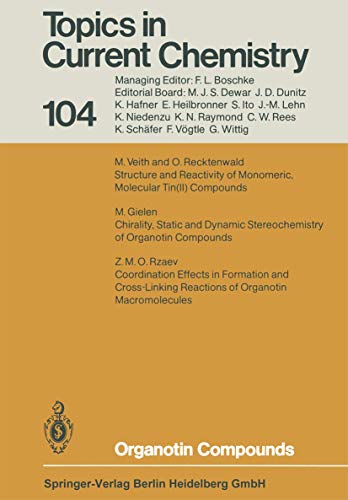 Imagen de archivo de Organotin Compounds (Topics in Current Chemistry) a la venta por Zubal-Books, Since 1961