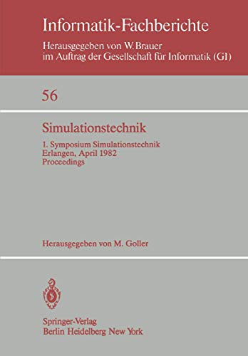 Stock image for Simulationstechnik : 1. Symposium Simulationstechnik Erlangen, 26. - 28. April 1982 Proceedings for sale by Chiron Media