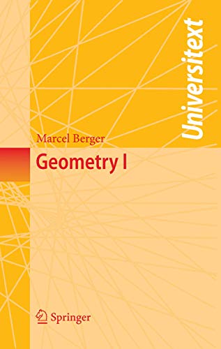 Geometry I - Berger, Marcel, M. Cole und S. Levy