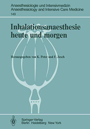 Stock image for Inhalationsanaesthesie heute und morgen for sale by Chiron Media