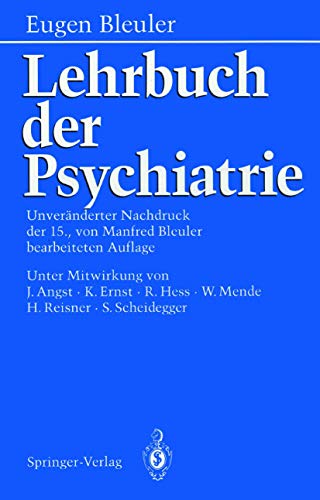 9783540118336: Lehrbuch Der Psychiatrie
