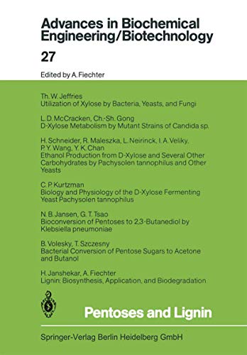 9783540121824: Pentoses and Lignin: 27 (Advances in Biochemical Engineering/Biotechnology)