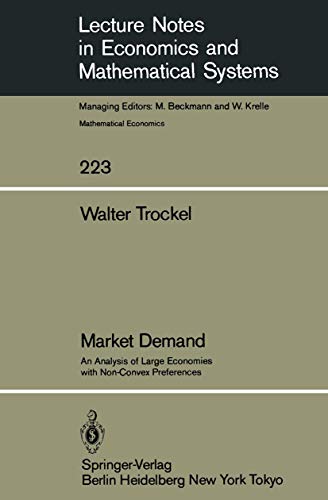 Imagen de archivo de Market demand : an analysis of large economies with non-convex preferences. a la venta por Kloof Booksellers & Scientia Verlag