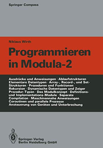 Beispielbild fr Programmieren in Modula - 2 zum Verkauf von medimops