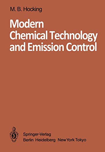 Beispielbild fr Modern Chemical Technology and Emission Control zum Verkauf von Buchpark