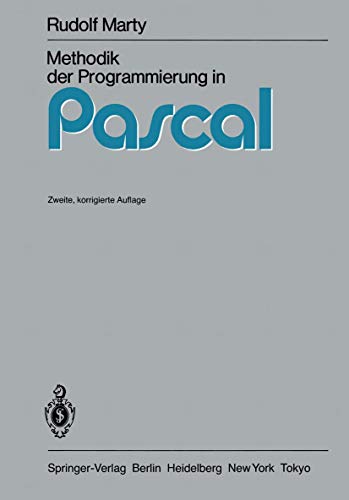 9783540135647: Methodik Der Programmierung in Pascal