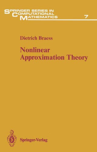 Beispielbild fr Nonlinear Approximation Theory zum Verkauf von Buchpark