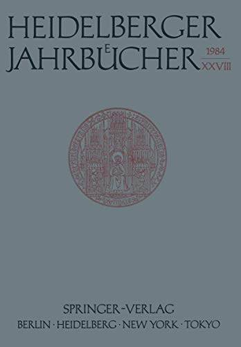 Imagen de archivo de Heidelberger Jahrbucher a la venta por Chiron Media