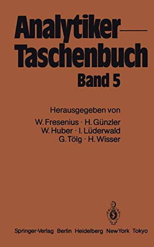 9783540137702: Analytiker-Taschenbuch