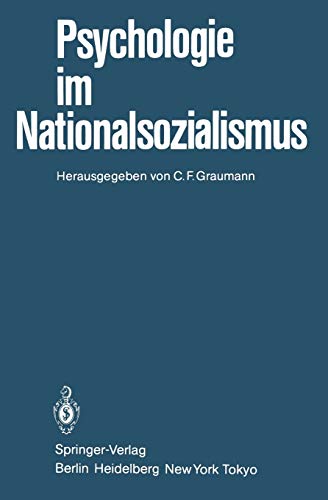 9783540138334: Psychologie Im Nationalsozialismus