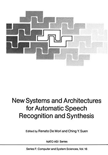 Imagen de archivo de New Systems and Architectures for Automatic Speech Recognition and Synthesis a la venta por Better World Books: West