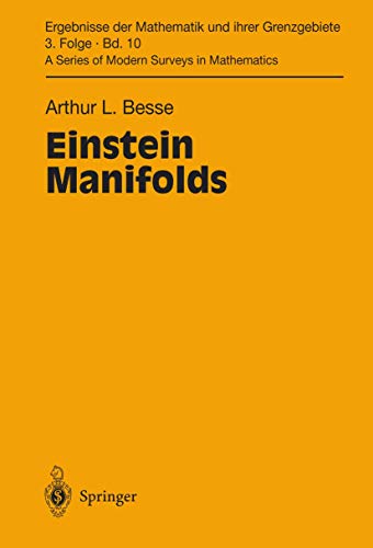 9783540152798: Einstein Manifolds: v. 10