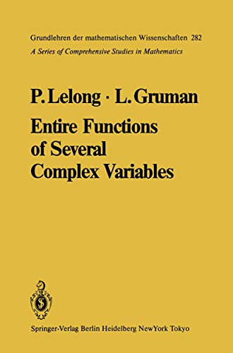 9783540152965: Entire Functions of Several Complex Variables (Grundlehren der mathematischen Wissenschaften)