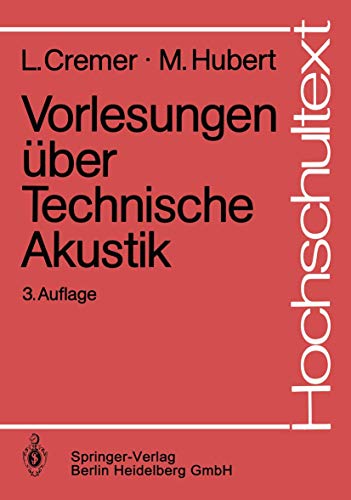 9783540153092: Vorlesungen ber Technische Akustik