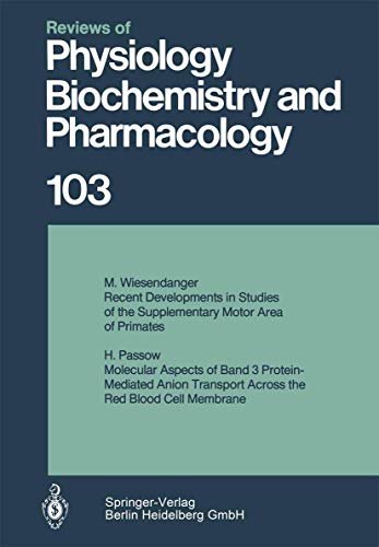 Imagen de archivo de Reviews of Physiology, Biochemistry and Pharmacology 103 a la venta por medimops