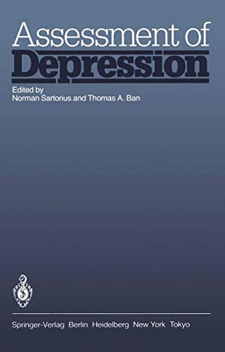 Imagen de archivo de Assessment of Depression. a la venta por Die Wortfreunde - Antiquariat Wirthwein Matthias Wirthwein