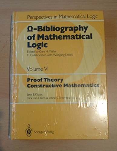 Beispielbild fr Proof Theory, Constructive Mathematics (Vol 6) zum Verkauf von Ammareal