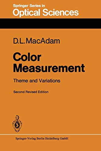 Beispielbild fr Color Measurement: Theme and Variations (Springer Series in Optical Sciences, 27) zum Verkauf von Wonder Book