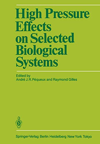 Beispielbild fr High Pressure Effects on Selected Biological Systems zum Verkauf von medimops