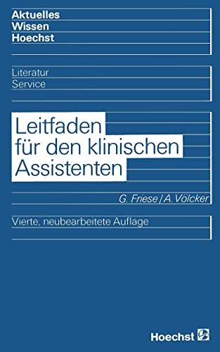 9783540161523: Leitfaden fr den klinischen Assistenten (Kliniktaschenbcher) (German Edition)