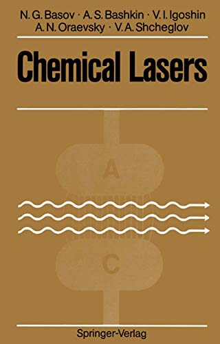 Imagen de archivo de Chemical Lasers a la venta por dsmbooks