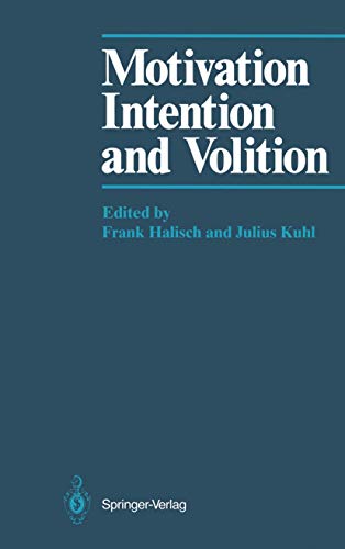 9783540161912: Motivation, Intention, and Volition