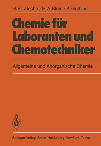 9783540163763: Chemie fr Laboranten und Chemotechniker: Allgemeine und Anorganische Chemie (German Edition)