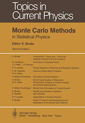 Stock image for Monte Carlo Methods in Statistical Physics (Topics in Current Physics, 7) for sale by Books From California