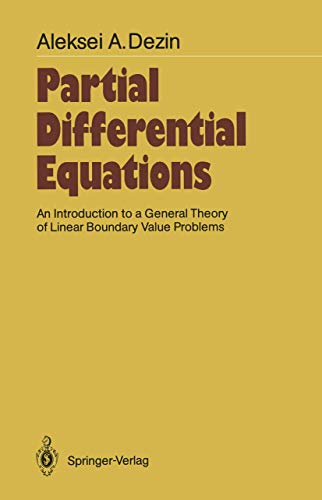9783540166993: Partial Differential Equations