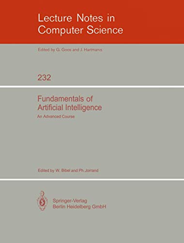 Stock image for Fundamentals of Artificial Intelligence: An Advanced Course (Lecture Notes in Computer Science) for sale by medimops
