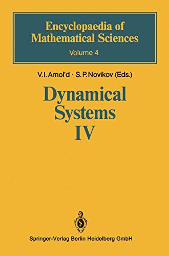 Dynamical Systems IV: Symplectic Geometry and its Applications (Encyclopaedia of - Vladimir I. Arnold