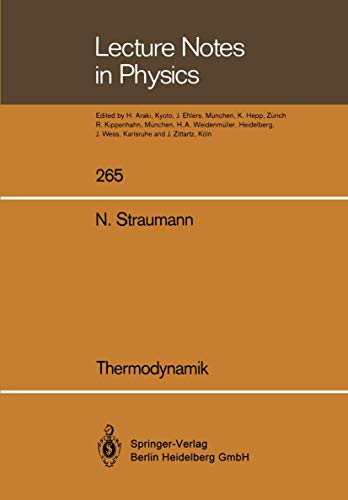 9783540171737: Thermodynamik (Lecture Notes in Physics)