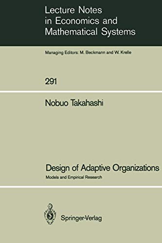 Beispielbild fr Design of Adaptive Organizations zum Verkauf von Kennys Bookshop and Art Galleries Ltd.