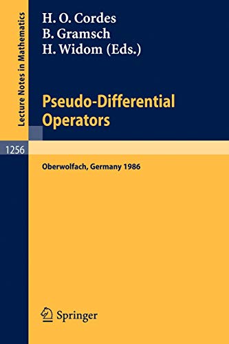 Beispielbild fr Pseudo-Differential Operators : Proceedings of a Conference, held in Oberwolfach, February 2-8, 1986 zum Verkauf von Chiron Media
