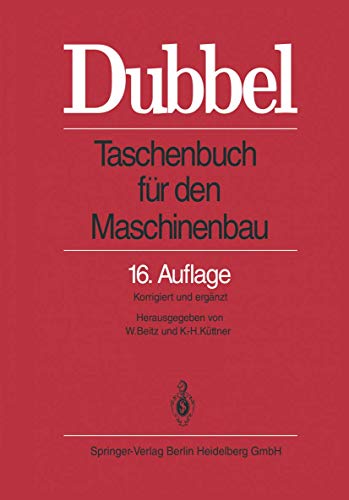 Stock-Bild f�r Dubbel: Taschenbuch f�r den Maschinenbau