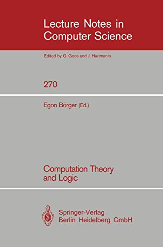 Stock image for Computation Theory and Logic for sale by Kultgut