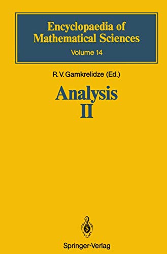 Stock image for ANALYSIS II : CONVEX ANALYSIS AND APPROXIMATION THEORY (ENCYCLOPAEDIA OF MATHEMATICAL SCIENCES ; VOLUME 14) for sale by Second Story Books, ABAA