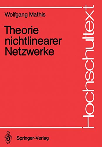 9783540183655: Theorie nichtlinearer Netzwerke (Hochschultext)