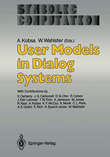 Immagine dell'editore per User Models in Dialog Systems venduto da Zubal-Books, Since 1961