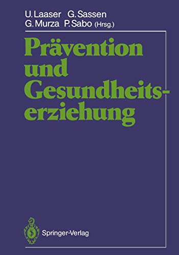Imagen de archivo de Pravention und Gesundheitserziehung a la venta por Chiron Media