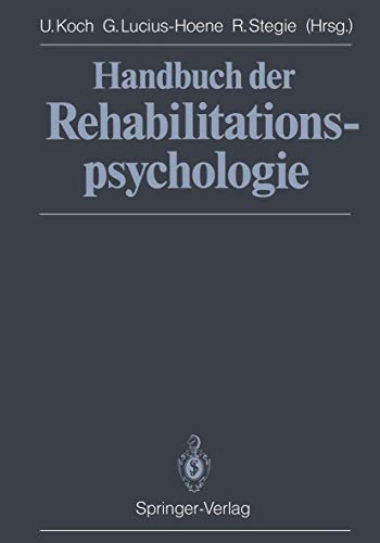 Beispielbild fr Handbuch der Rehabilitationspsychologie zum Verkauf von Versandantiquariat Aigner