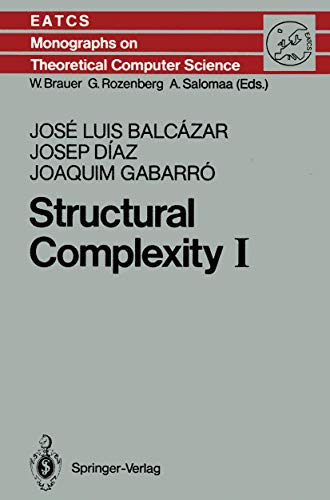 Stock image for Structural Complexity I for sale by Mispah books