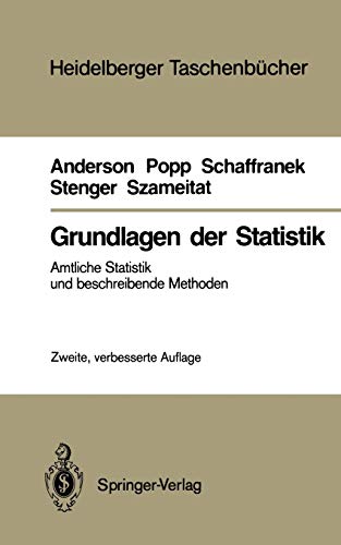 Beispielbild fr Grundlagen der Statistik - Amtliche Statistik und beschreibende Methoden - zum Verkauf von Martin Preu / Akademische Buchhandlung Woetzel