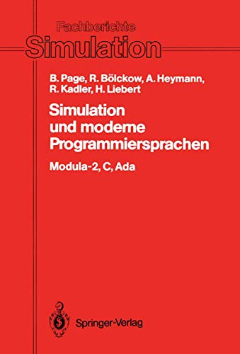9783540189824: Simulation und moderne Programmiersprachen: Modula-2, C, Ada: 8
