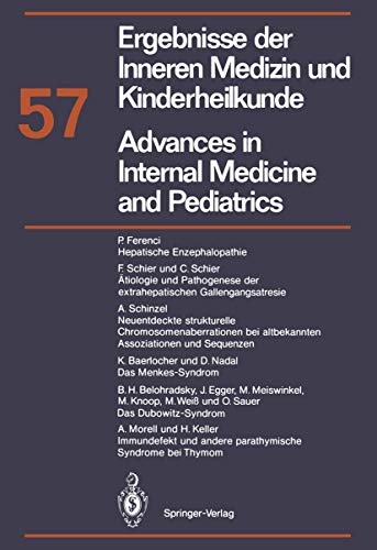 Beispielbild fr Ergebnisse der Inneren Medizin und Kinderheilkunde/Advances in Internal Medicine and Pediatrics: Neue Folge (Ergebnisse der Inneren Medizin und . Advances in Internal Medicine and Pediatrics) zum Verkauf von medimops