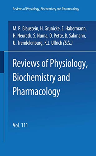 9783540191568: Reviews of Physiology, Biochemistry and Pharmacology