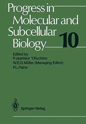 Imagen de archivo de Progress in Molecular and Subcellular Biology 10 a la venta por Wonder Book