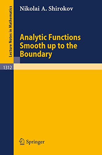 Analytic Functions Smooth up to the Boundary